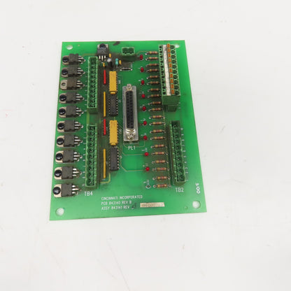 Cincinnati PCB 843140 REV B Assy 843141 Circuit Board Interface