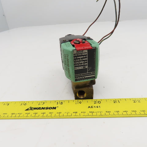 Asco 8262P232N 1/4" NPT 2 Way Solenoid Valve WO Inert Gas 24-99VDC