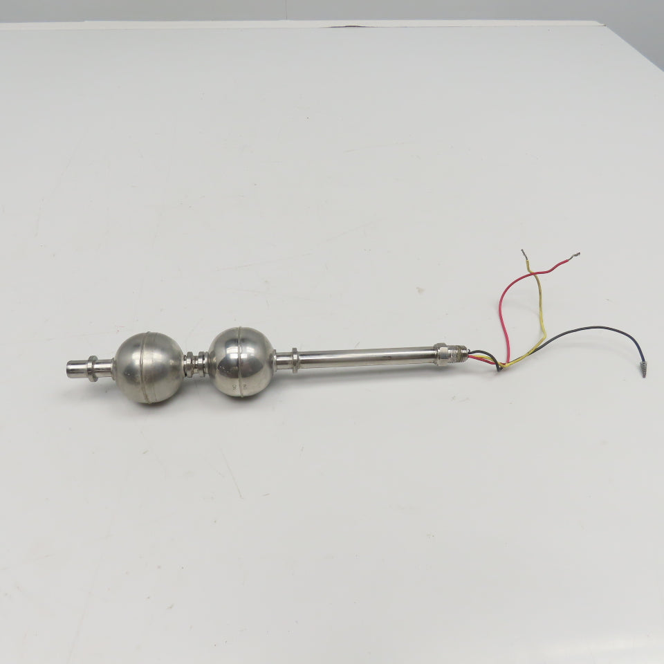 Dual Liquid Level Float Switch 11-1/2" OAL Stainless Steel