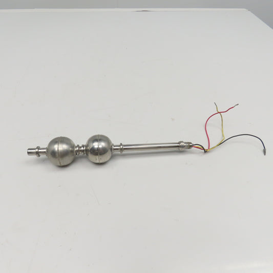 Dual Liquid Level Float Switch 11-1/2" OAL Stainless Steel
