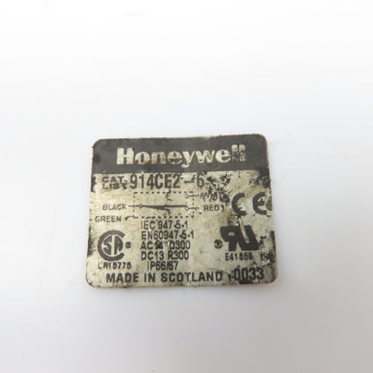 Honeywell 914CE2-6 Roller Plunger Limit Switch 250VAC 18VDC