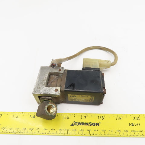 Burkert US00519 1/4" NPT Solenoid Control Valve 2 Way 24VDC Coil