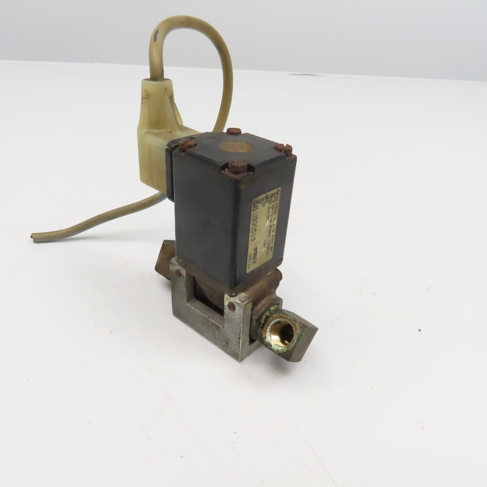 Burkert US00519 1/4" NPT Solenoid Control Valve 2 Way 24VDC Coil