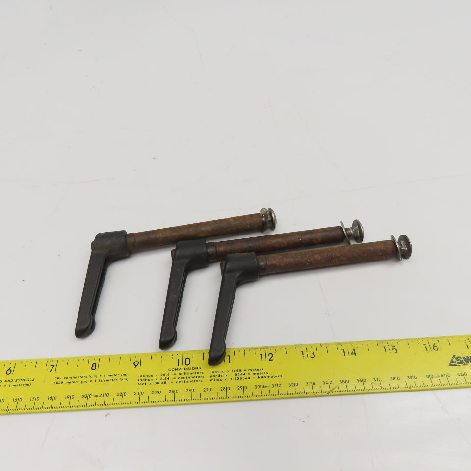 5/16-18 Threaded Extended Reach Adjustable Teardrop Plastic Handle 5" Lot Of 3