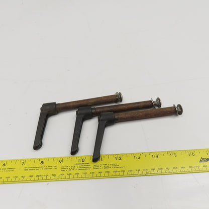 5/16-18 Threaded Extended Reach Adjustable Teardrop Plastic Handle 5" Lot Of 3