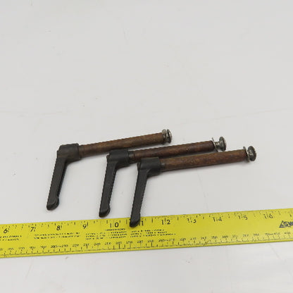 5/16-18 Threaded Extended Reach Adjustable Teardrop Plastic Handle 5" Lot Of 3