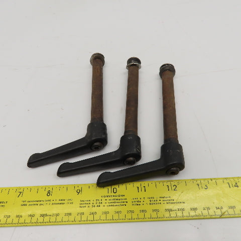 5/16-18 Threaded Extended Reach Adjustable Teardrop Plastic Handle 5" Lot Of 3