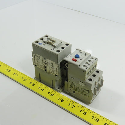 Allen Bradley 100-C30*00 Ser C 600VAC Contactor W/193-EECB 1.0-5.0A Trip