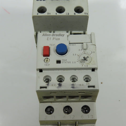 Allen Bradley 100-C30*00 Ser C 600VAC Contactor W/193-EECB 1.0-5.0A Trip