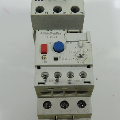 Allen Bradley 100-C30*00 Ser C 600VAC Contactor W/193-EECB 1.0-5.0A Trip