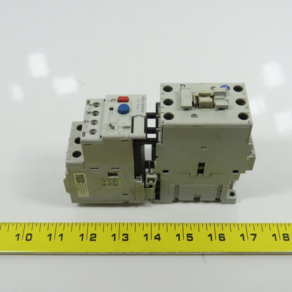 Allen Bradley 100-C30*00 Ser C 600VAC Contactor W/193-EECB 1.0-5.0A Trip