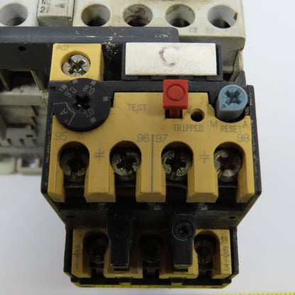 Allen Bradley 104-C12D22 Ser A Reversing Contactor W/193-BSA 0.6-1.0A Trip