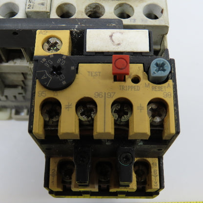 Allen Bradley 104-C12D22 Ser A Reversing Contactor W/193-BSA 0.6-1.0A Trip