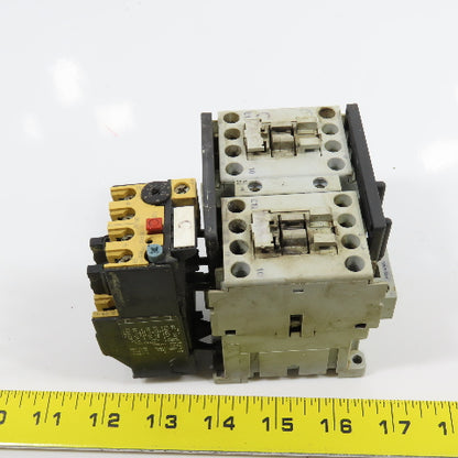 Allen Bradley 104-C12D22 Ser A Reversing Contactor W/193-BSA 0.6-1.0A Trip