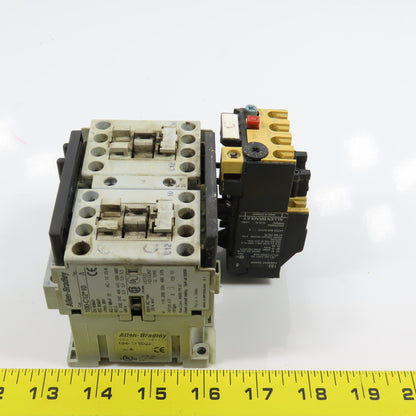 Allen Bradley 104-C12D22 Ser A Reversing Contactor W/193-BSA 0.6-1.0A Trip