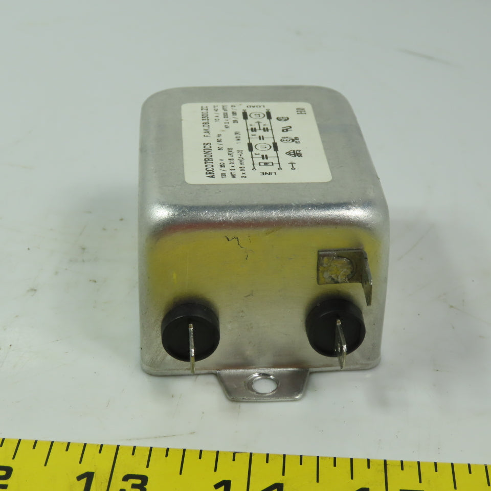 Arcotronics F.AK.DB.3300.ZC Suppression Filter W/ Faston Terminals120/220V 10A
