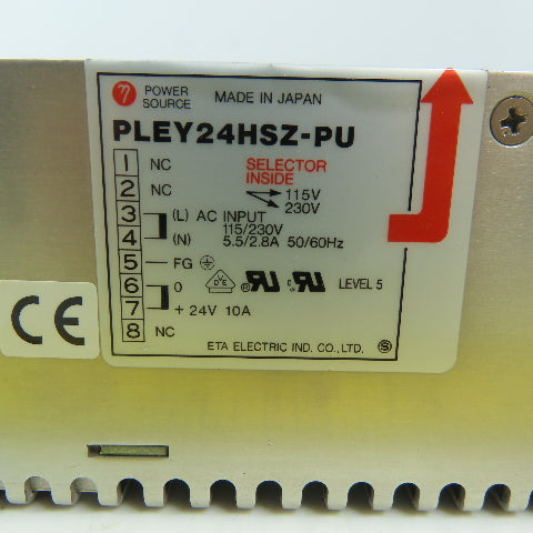Eta PLEY24HSZ-PU 24V Power Supply 115/230V Input