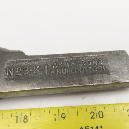 Armstrong 3-K-1 Rotating Head Lathe Knurling Tool 3 Position