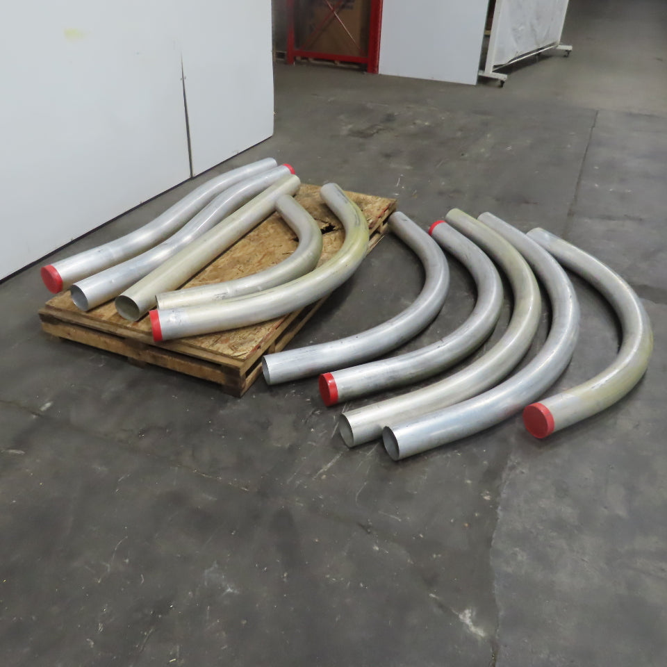 5" Extruded Aluminum Conduit 45° Bend & S Shape 70-84" OAL Mixed Lot Of 10