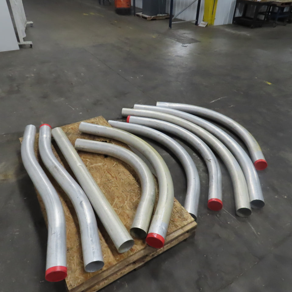 5" Extruded Aluminum Conduit 45° Bend & S Shape 70-84" OAL Mixed Lot Of 10