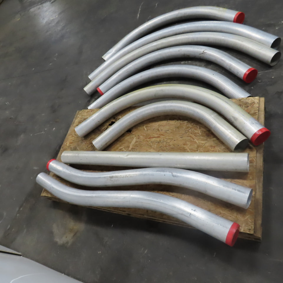 5" Extruded Aluminum Conduit 45° Bend & S Shape 70-84" OAL Mixed Lot Of 10