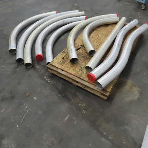 5" Extruded Aluminum Conduit 45° Bend & S Shape 70-84" OAL Mixed Lot Of 10