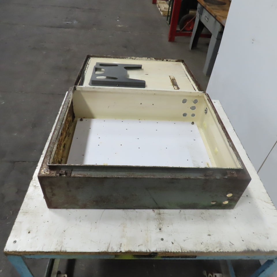 Hoffman 30" x 24" x 8" Wall Mount Electrical Enclosure W/Backplate Hinged Door