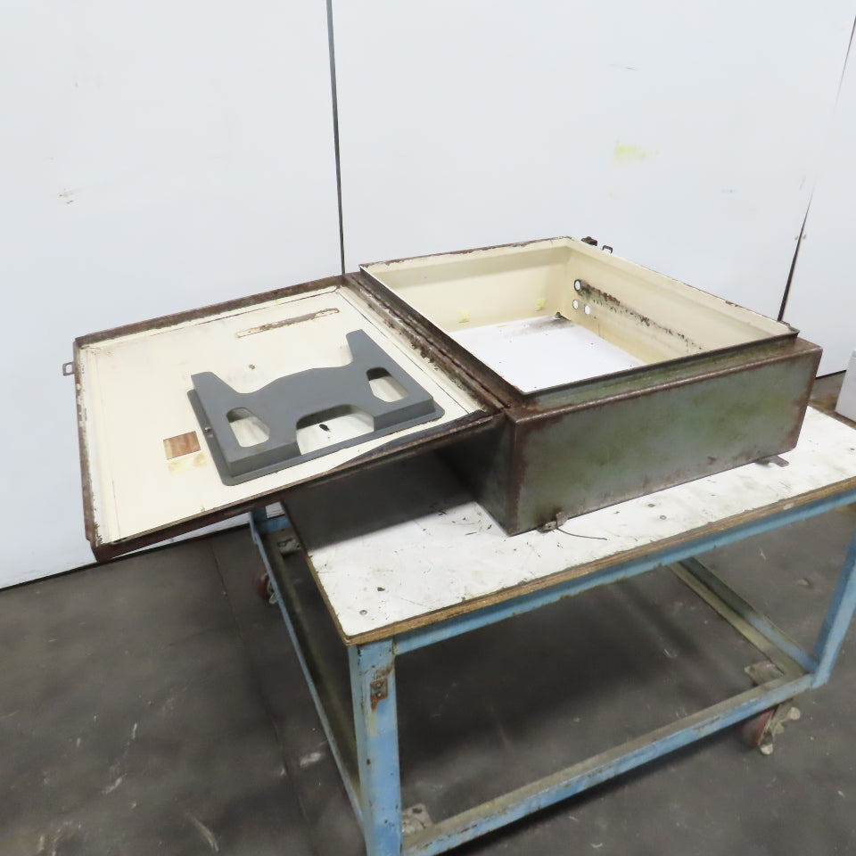 Hoffman 30" x 24" x 8" Wall Mount Electrical Enclosure W/Backplate Hinged Door