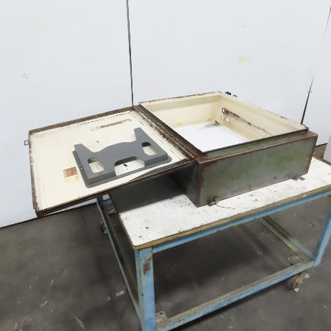 Hoffman 30" x 24" x 8" Wall Mount Electrical Enclosure W/Backplate Hinged Door