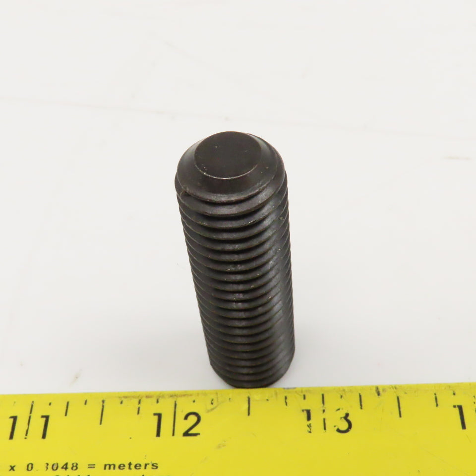 5/8"-11 x 2" Full Thread Flat Point Hex Drive Set Screw Black Oxide Lot Of 5