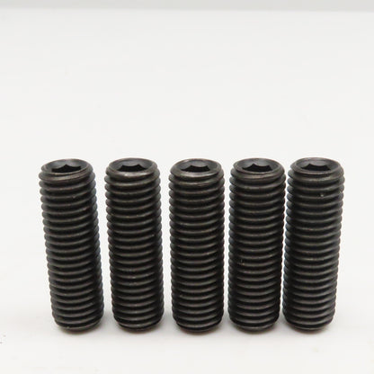 5/8"-11 x 2" Full Thread Flat Point Hex Drive Set Screw Black Oxide Lot Of 5
