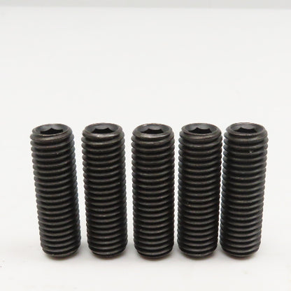 5/8"-11 x 2" Full Thread Flat Point Hex Drive Set Screw Black Oxide Lot Of 5