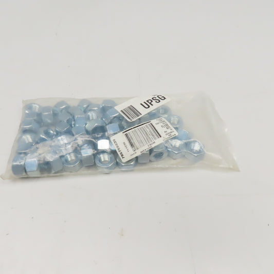 5/8"-11 Hex Nut G5 Zinc Plated Lot Of 50