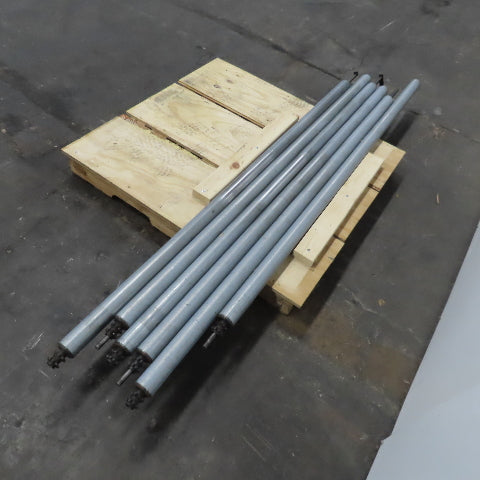 Chain Driven Power Conveyor Roller 2-1/2" OD 80-5/8" BF 82-5/8" OAL Lot Of 6