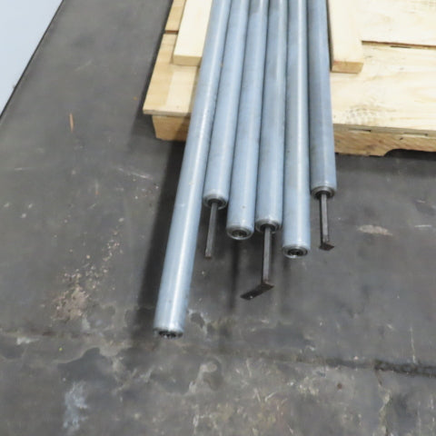 Chain Driven Power Conveyor Roller 2-1/2" OD 80-5/8" BF 82-5/8" OAL Lot Of 6