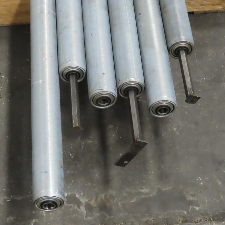 Chain Driven Power Conveyor Roller 2-1/2" OD 80-5/8" BF 82-5/8" OAL Lot Of 6