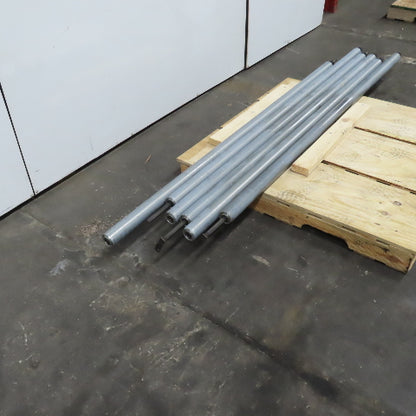 Chain Driven Power Conveyor Roller 2-1/2" OD 80-5/8" BF 82-5/8" OAL Lot Of 6