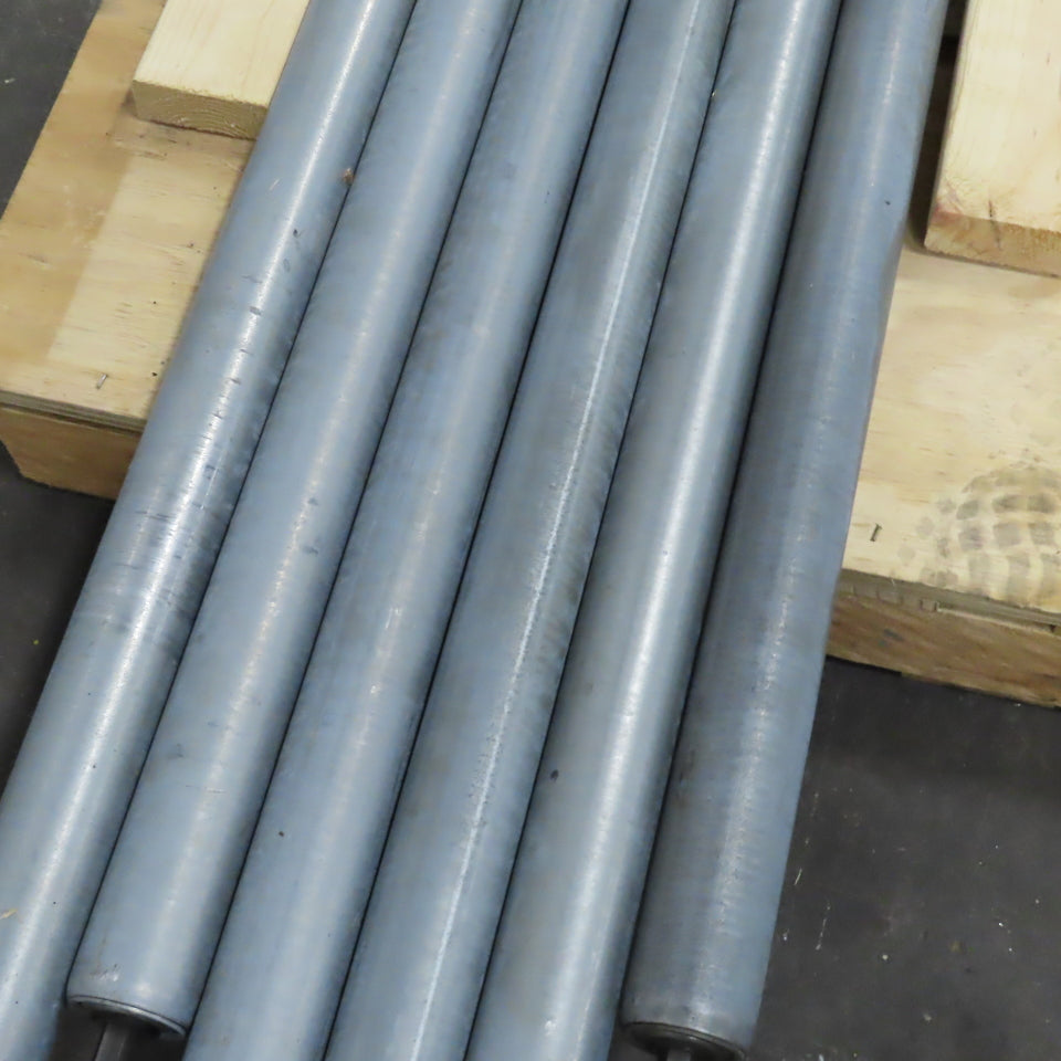 Chain Driven Power Conveyor Roller 2-1/2" OD 80-5/8" BF 82-5/8" OAL Lot Of 6