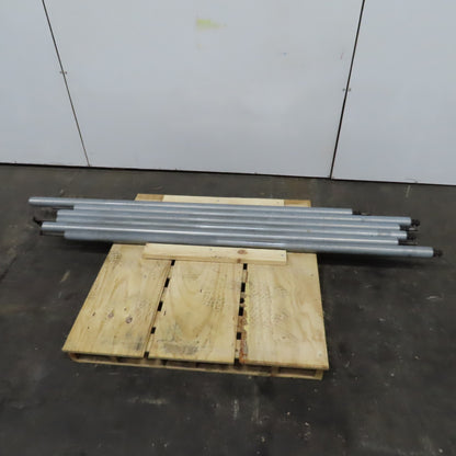 Chain Driven Power Conveyor Roller 2-1/2" OD 80-5/8" BF 82-5/8" OAL Lot Of 6