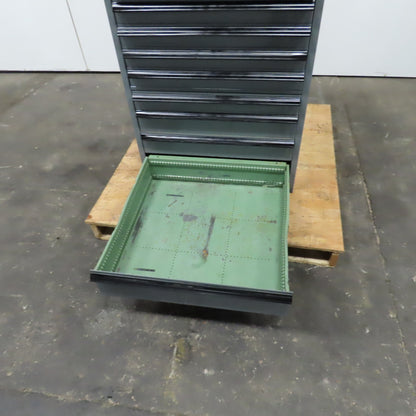 Emag Norm 11 Drawer Industrial Parts Tool Storage Shop Cabinet 29"x29"x 42-3/4"