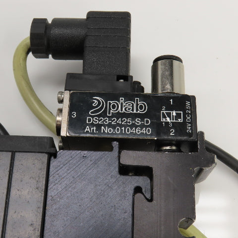 Piab DS23-2425-S-D P3010 QR/003 Vacuum Generator W/Solenoid Valve 24VDC