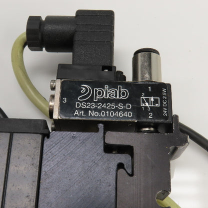 Piab DS23-2425-S-D P3010 QR/003 Vacuum Generator W/Solenoid Valve 24VDC