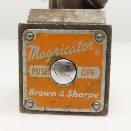 Brown & Sharpe Magnicator Magnetic Indicator Instrument Base 3/8" Post