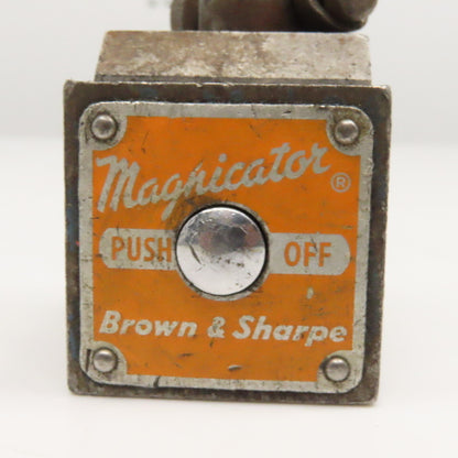 Brown & Sharpe Magnicator Magnetic Indicator Instrument Base 3/8" Post