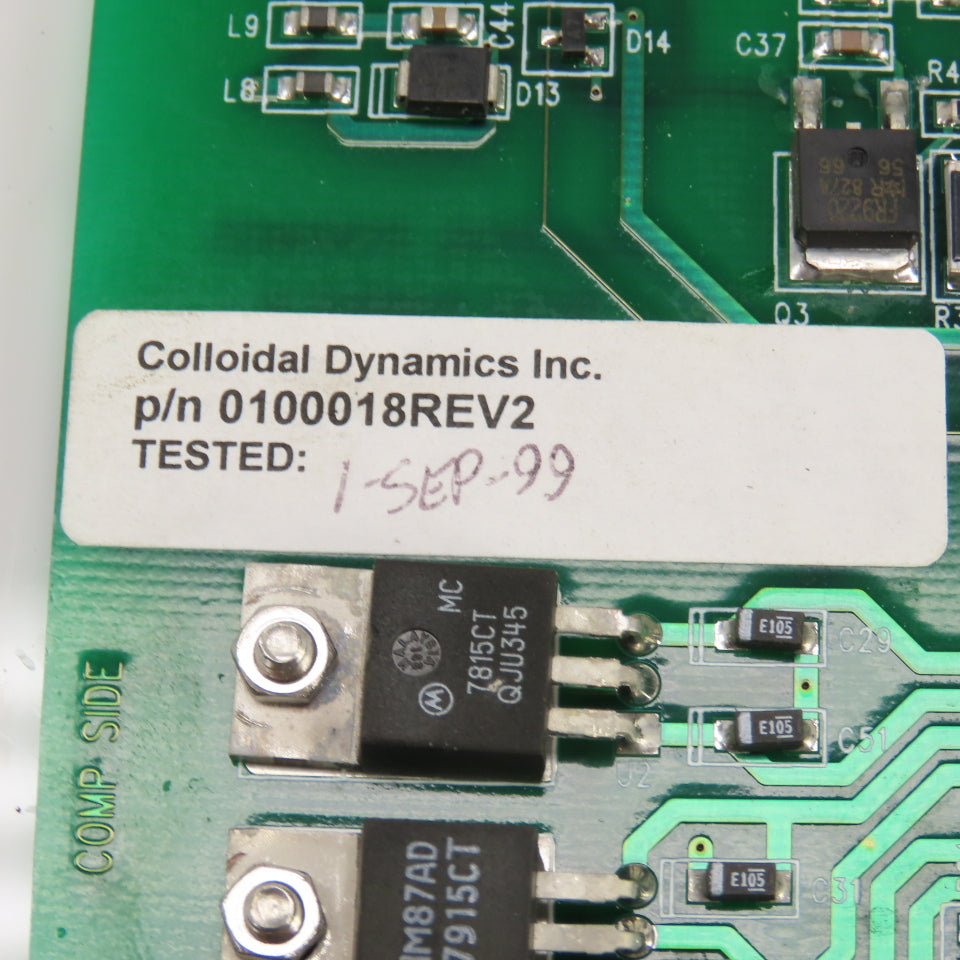 Colloidal Dynamics 0100018 Rev 2 Ritec Paddle II Circuit Board