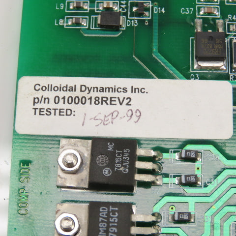 Colloidal Dynamics 0100018 Rev 2 Ritec Paddle II Circuit Board