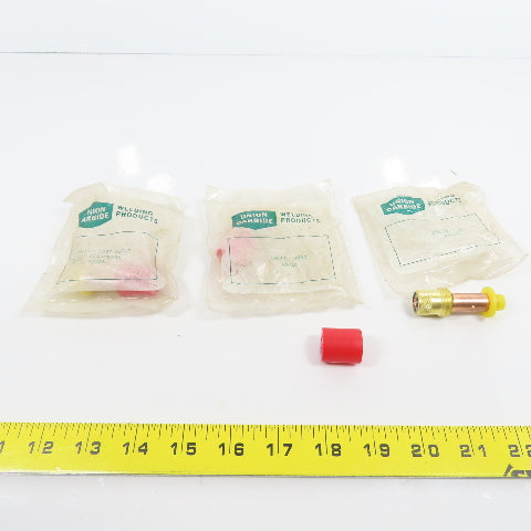 Union Carbide 45V26 Gas Lens Collet Body Lot Of 3