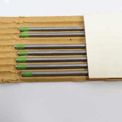 Linde 81243 5/32" x 7" L Pure Tungsten Welding Electrodes Ground Finish Lot Of 8