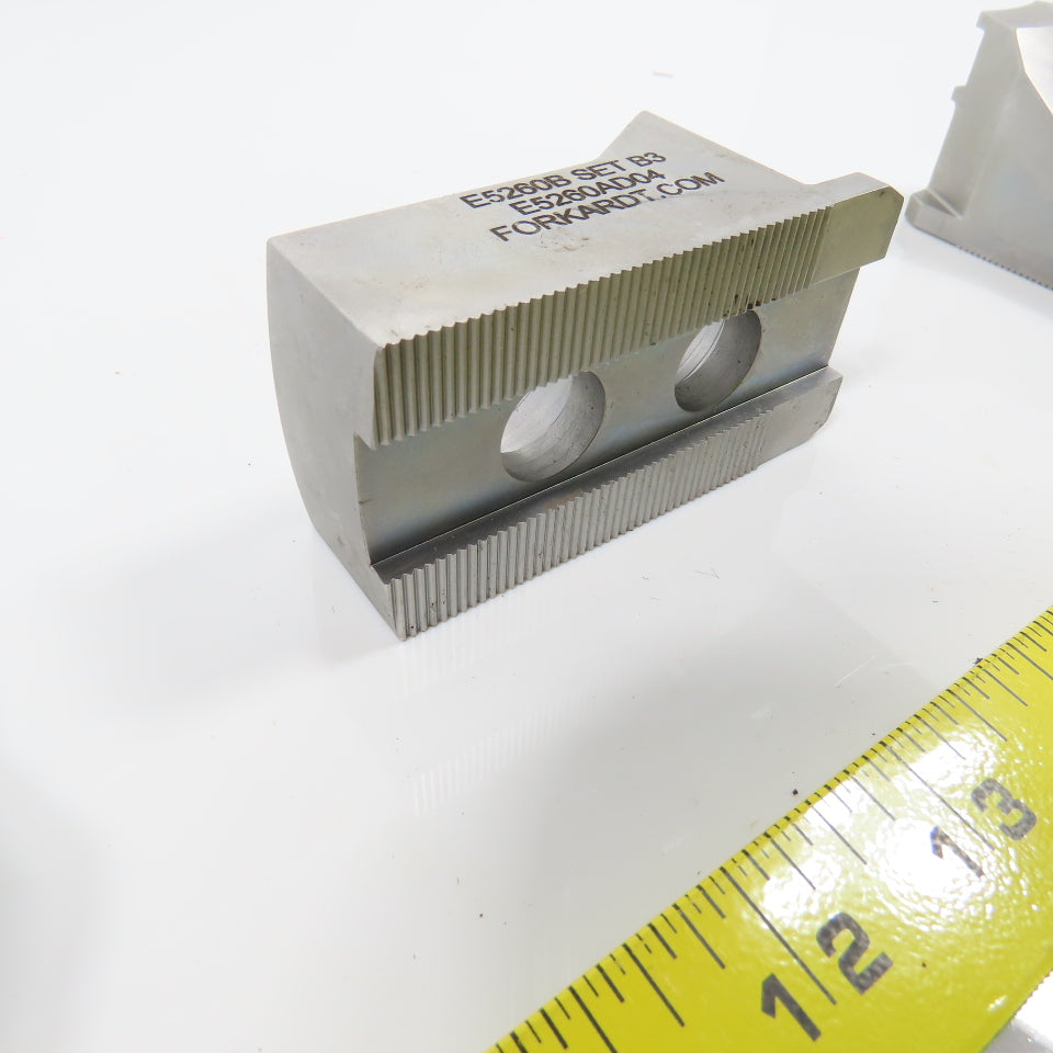 Forkardt E5260B E5260AD04 Chuck Jaws 1.7780" W Lot Of 3