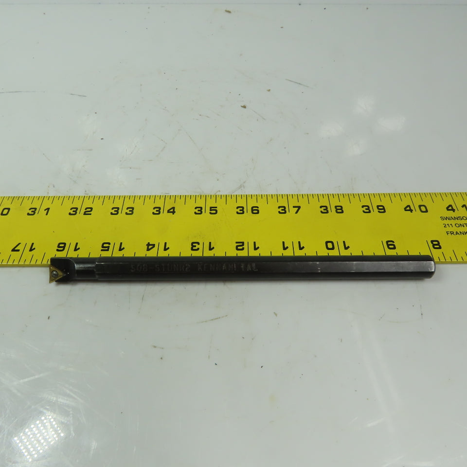 Kennametal A08-STUNR2 Indexable Boring Bar 1/2" Dia. 8" OAL